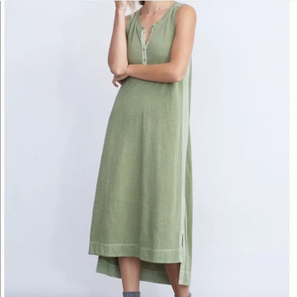Anthropologie Saturday Sunday Green Pilar Dress - Picture 1 of 8